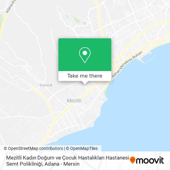 Mezitli Kadın Doğum ve Çocuk Hastalıkları Hastanesi Semt Polikliniği map