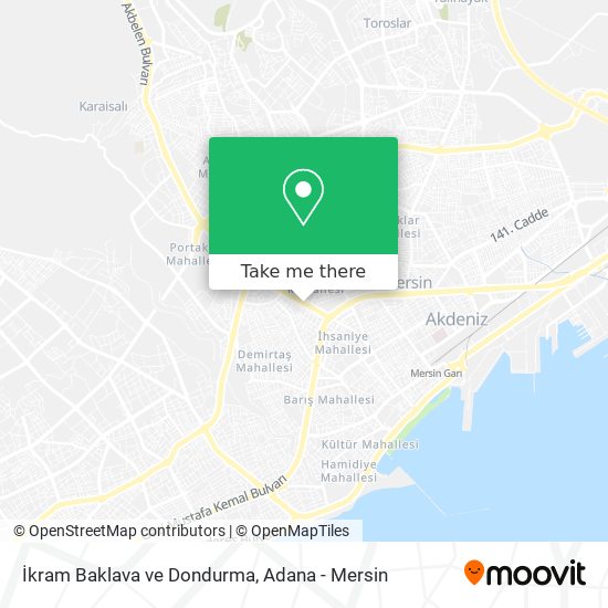 İkram Baklava ve Dondurma map
