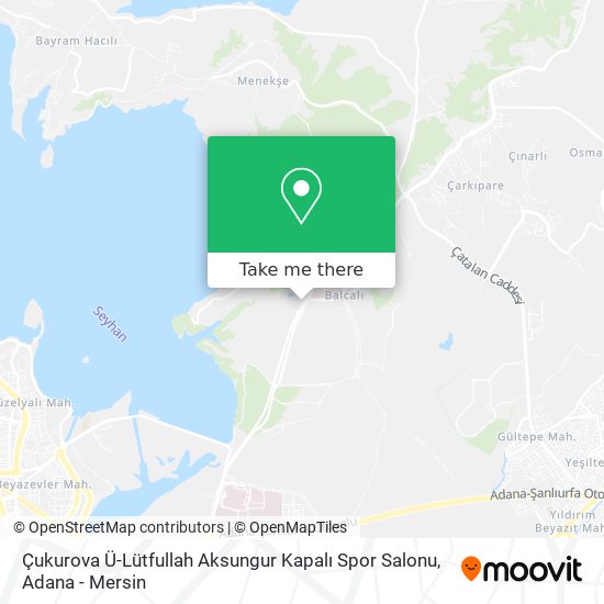 Çukurova Ü-Lütfullah Aksungur Kapalı Spor Salonu map