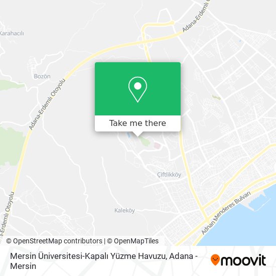 Mersin Üniversitesi-Kapalı Yüzme Havuzu map