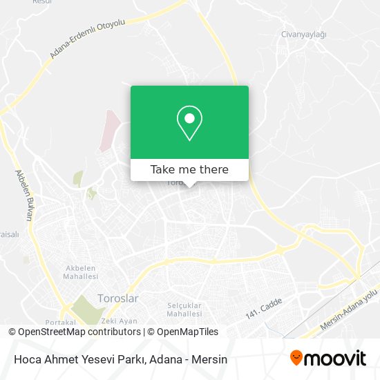 Hoca Ahmet Yesevi Parkı map