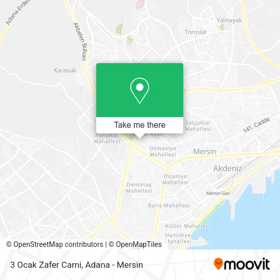 3 Ocak Zafer Cami map