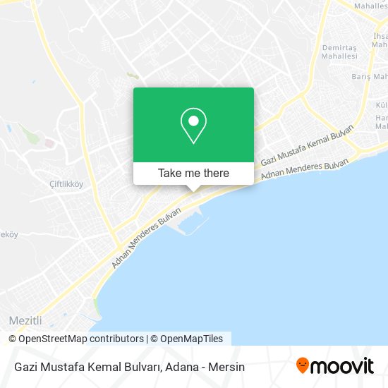 Gazi Mustafa Kemal Bulvarı map