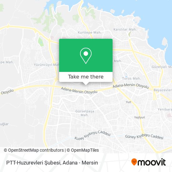 PTT-Huzurevleri Şubesi map