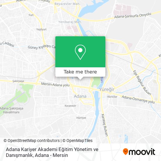 Adana Kariyer Akademi Eğitim Yönetim ve Danışmanlık map