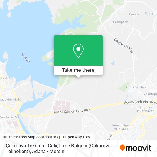 Çukurova Teknoloji Geliştirme Bölgesi (Çukurova Teknokent) map