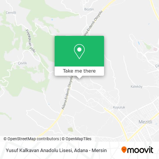 Yusuf Kalkavan Anadolu Lisesi map