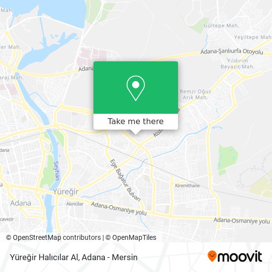 Yüreğir Halıcılar Al map