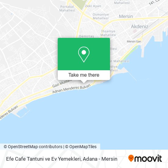 Efe Cafe Tantuni ve Ev Yemekleri map