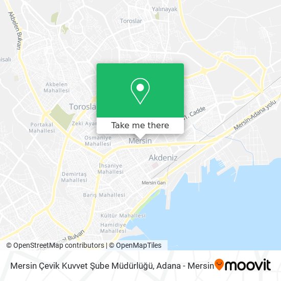Mersin Çevik Kuvvet Şube Müdürlüğü map