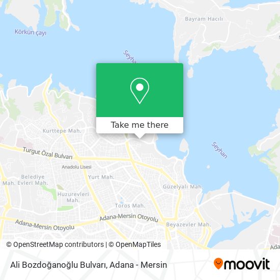 Ali Bozdoğanoğlu Bulvarı map
