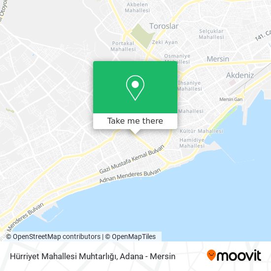 Hürriyet Mahallesi Muhtarlığı map