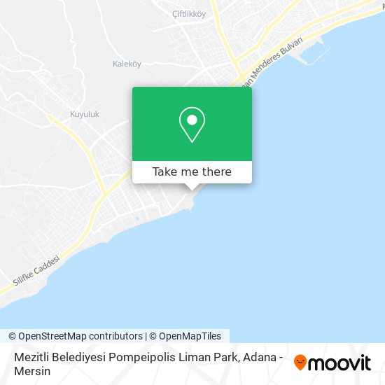 Mezitli Belediyesi Pompeipolis Liman Park map