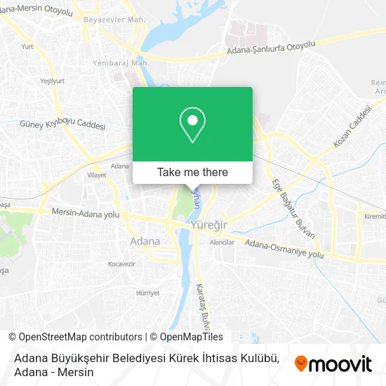 Adana Büyükşehir Belediyesi Kürek İhtisas Kulübü map