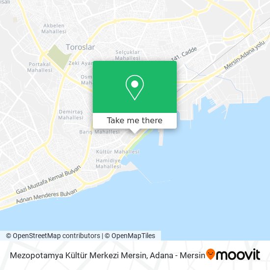 Mezopotamya Kültür Merkezi Mersin map
