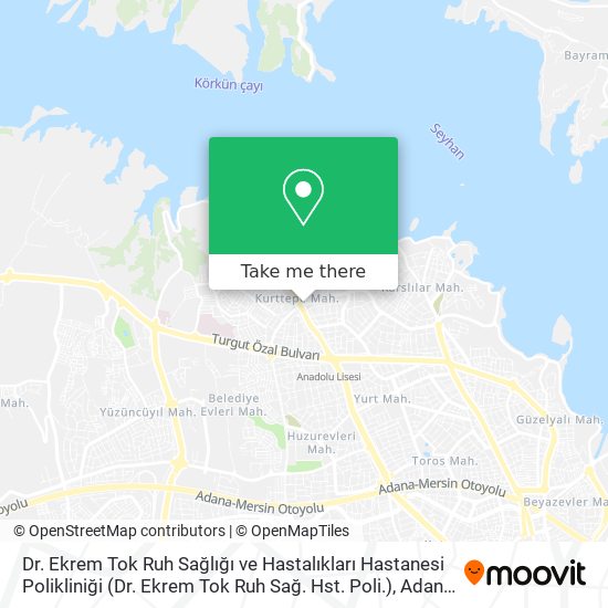 Dr. Ekrem Tok Ruh Sağlığı ve Hastalıkları Hastanesi Polikliniği (Dr. Ekrem Tok Ruh Sağ. Hst. Poli.) map