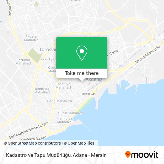 Kadastro ve Tapu Müdürlüğü map