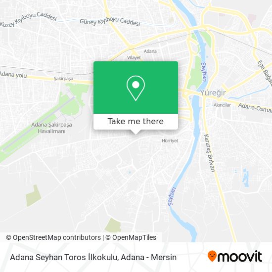 Adana Seyhan Toros İlkokulu map