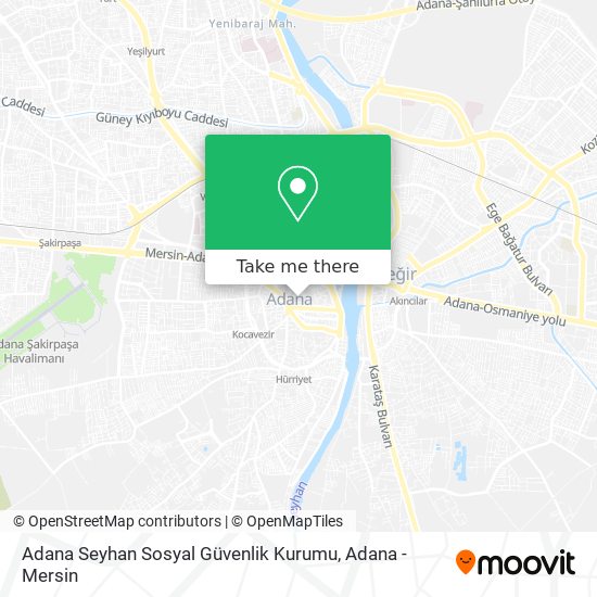 Adana Seyhan Sosyal Güvenlik Kurumu map