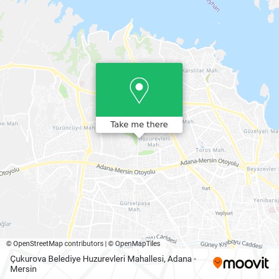 Çukurova Belediye Huzurevleri Mahallesi map