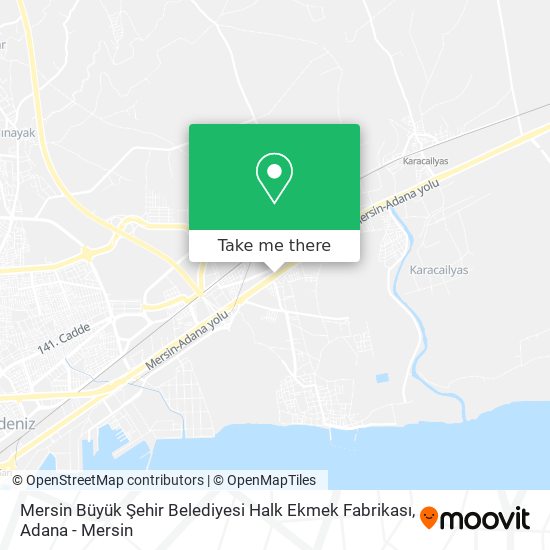 Mersin Büyük Şehir Belediyesi Halk Ekmek Fabrikası map