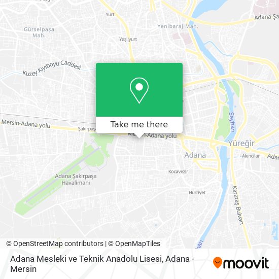 Adana Mesleki ve Teknik Anadolu Lisesi map