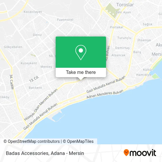 Badas Accessories map