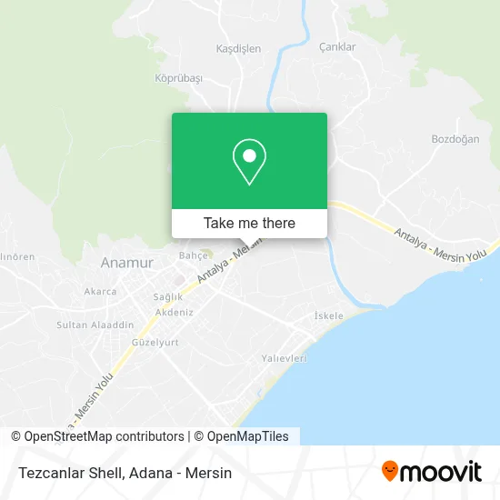 Tezcanlar Shell map