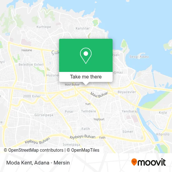 Moda Kent map