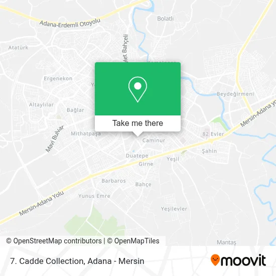 7. Cadde Collection map