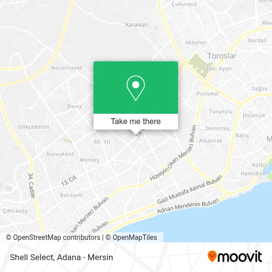 Shell Select map