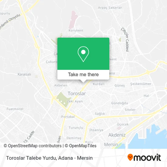 Toroslar Talebe Yurdu map