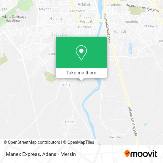 Manex Express map