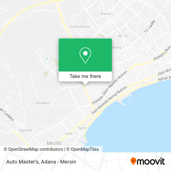 Auto Master's map