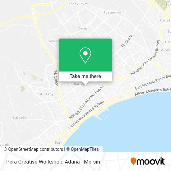 Pera Creative Workshop map