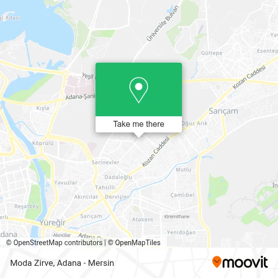 Moda Zirve map