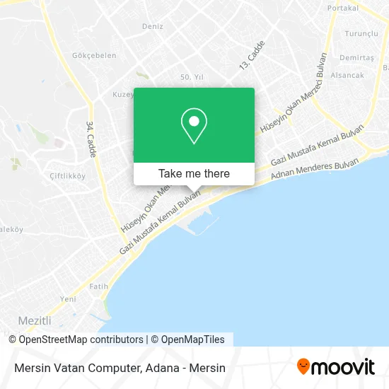 Mersin Vatan Computer map