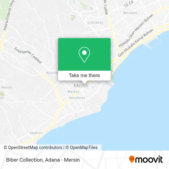 Biber Collection map