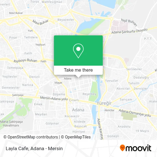 Layla Cafe map