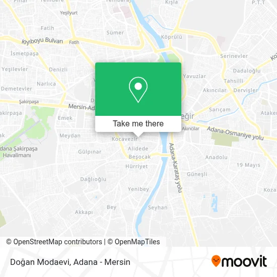Doğan Modaevi map