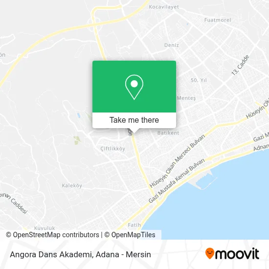 Angora Dans Akademi map