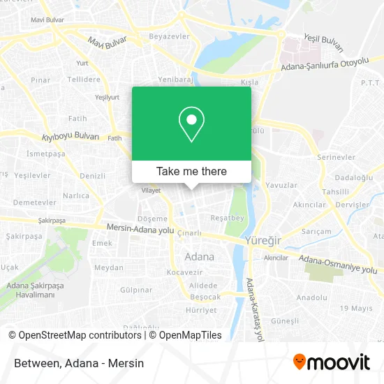 Between map