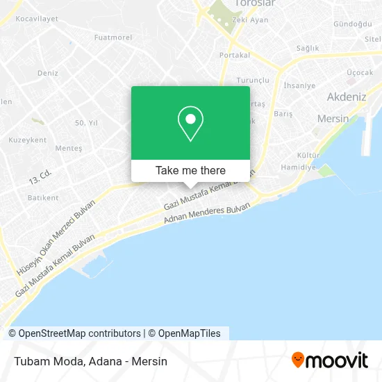 Tubam Moda map