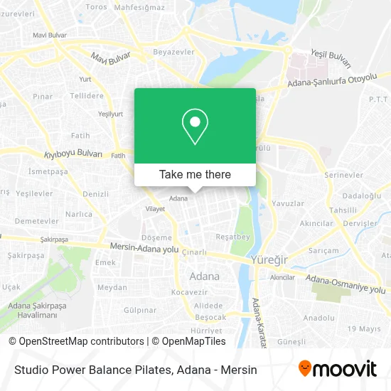 Studio Power Balance Pilates map
