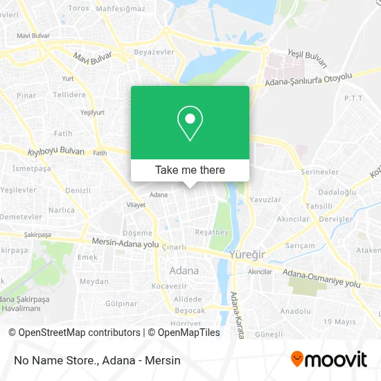 No Name Store. map