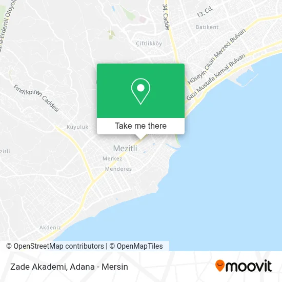 Zade Akademi map