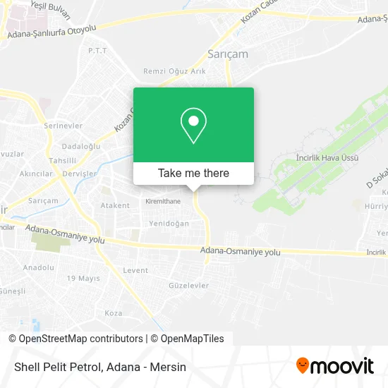 Shell Pelit Petrol map