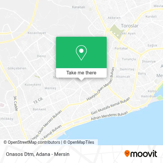 Onasos Dtm map