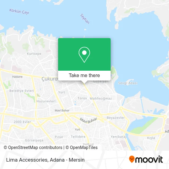 Lima Accessories map