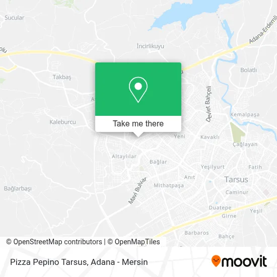 Pizza Pepino Tarsus map